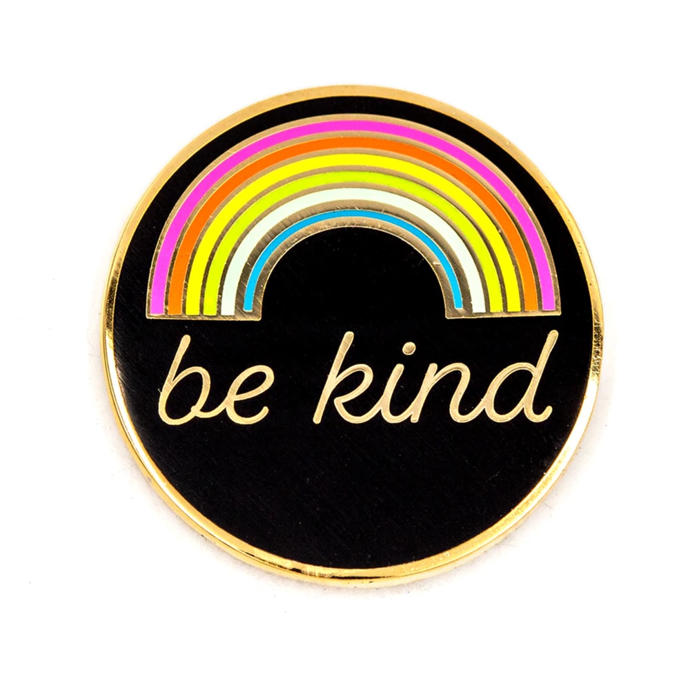 These Are Things, Enamel Pin, Be Kind, Rainbow